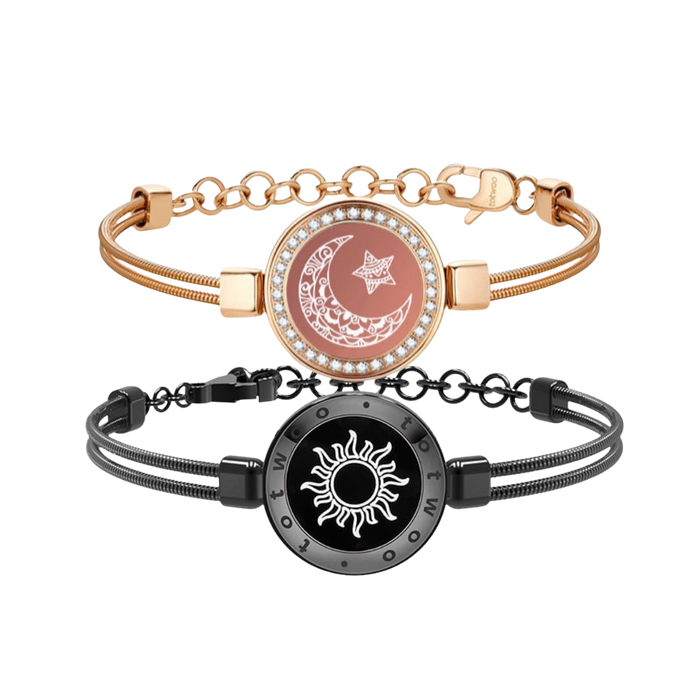 Totwoo Sun & Moon Touch Bracelets - Crystal Halo