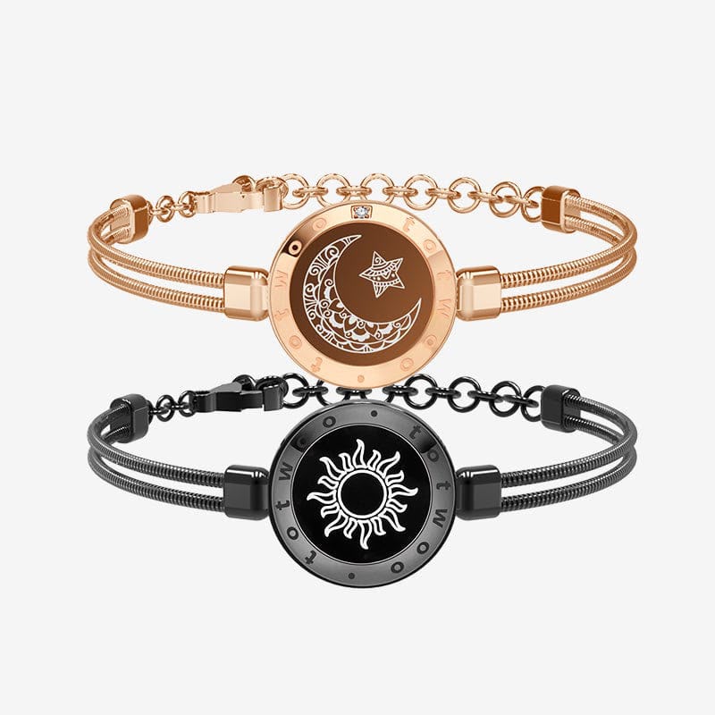 Totwoo Sun & Moon Touch Bracelets Smart Long-Distance Jewelry Set