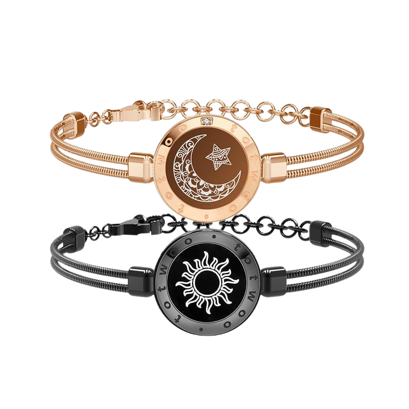 Totwoo Sun & Moon Touch Bracelets Smart Long-Distance Jewelry Set