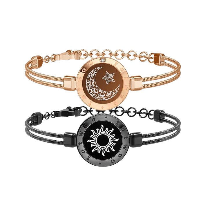 Totwoo Sun & Moon Touch Bracelets Smart Long-Distance Jewelry Set